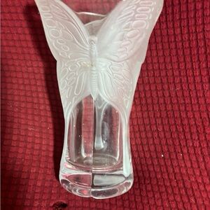 Cristal D’Arques Butterfly vase